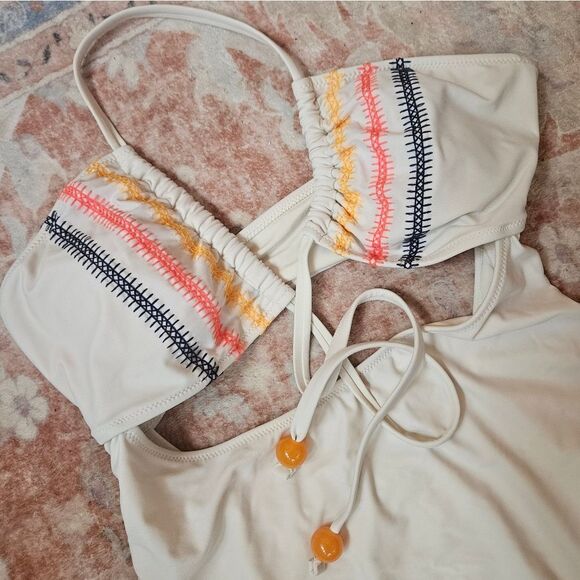 Aerie Light Cream One-Piece Swimsuit - Picture 2 of 4